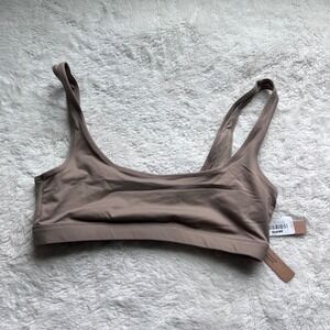 Skims Recycled Swim Tank Bikini Top Desert Brown SW-TNK-0743 Womens Small NEW